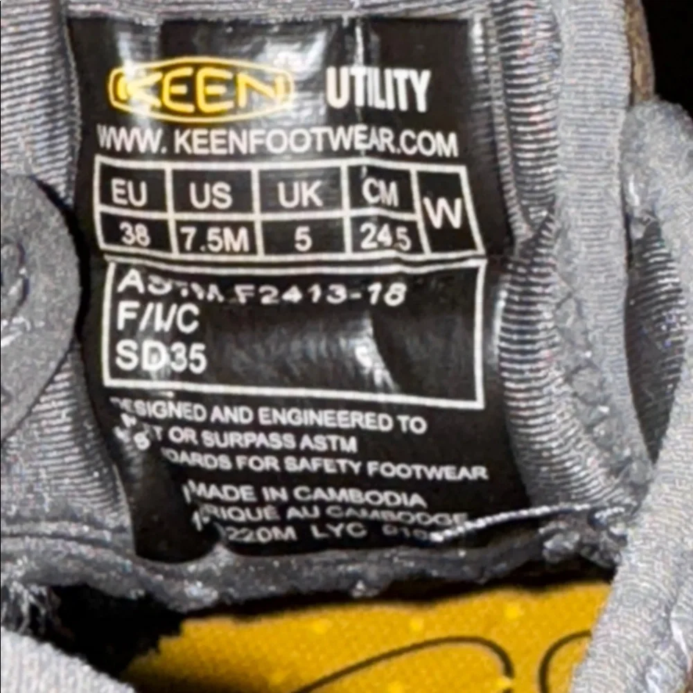 KEEN UTILITY Steel -Toe Shoes-size 7.5 NWT